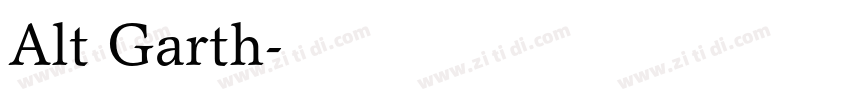 Alt Garth字体转换